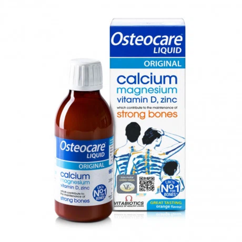 Hình ảnh của Siro bổ sung canxi giúp xương chắc khỏe cho trẻ em Vitabiotics Osteocare (200ml)